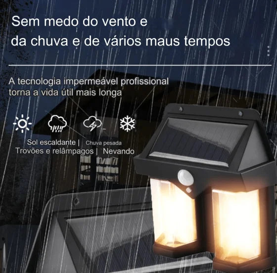 Luminária dupla de LED à prova d'agua