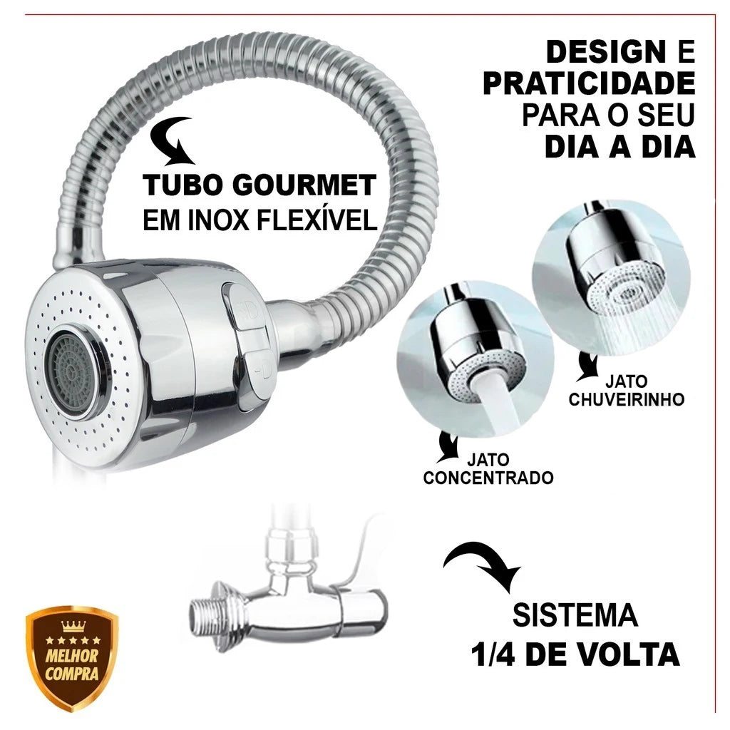 Torneira de cozinha gourmet (Parede)