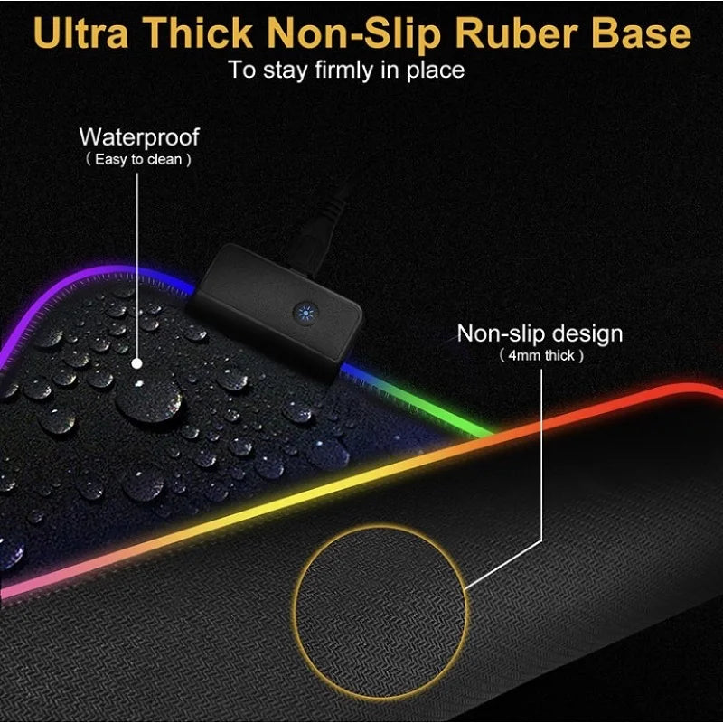 Mousepad gamer LED RGB
