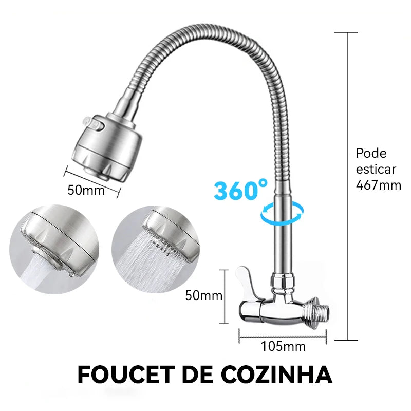 Torneira de cozinha gourmet (Parede)