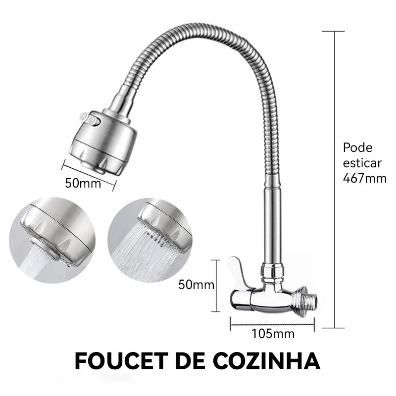 Torneira de cozinha gourmet (Parede)