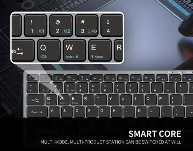 Kit teclado e mouse Bluetooh