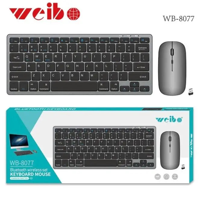 Kit teclado e mouse Bluetooh