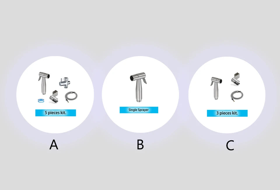 Conjunto bidé portátil spray