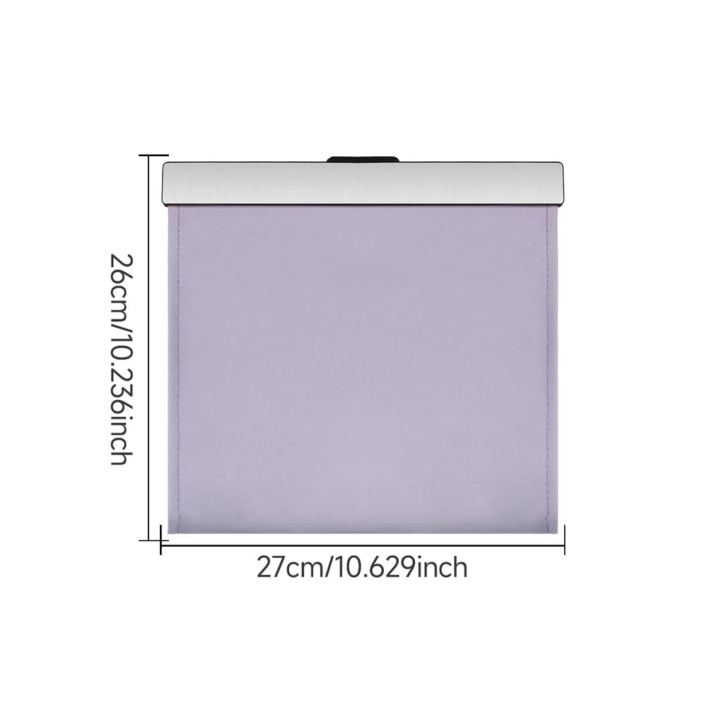 Lixeira abre e fecha em couro