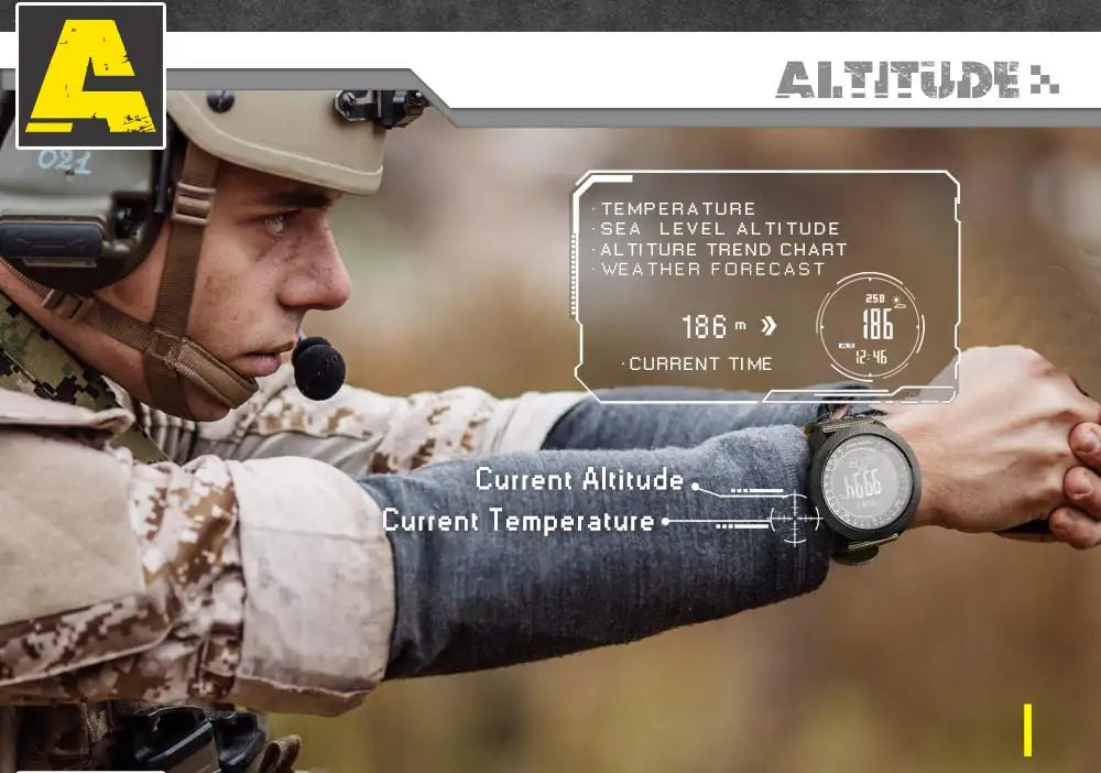 Relógio digital militar