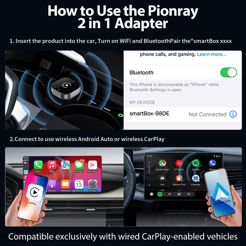 Adaptador carplay sem fio