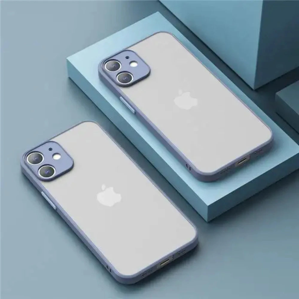Capa fosca à prova de choque para Iphone 11, 12, 13, 14, 15, 16