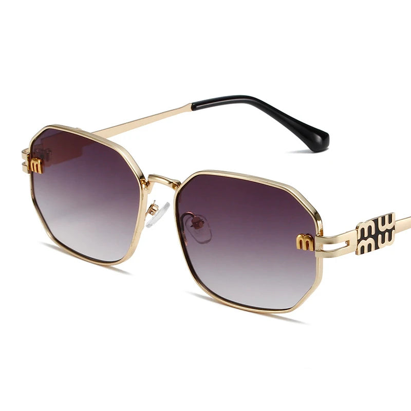 Óculos de sol retangular de alta qualidade