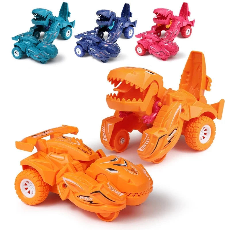 Brinquedo 2 em 1: Carro Dinossauro Transformável