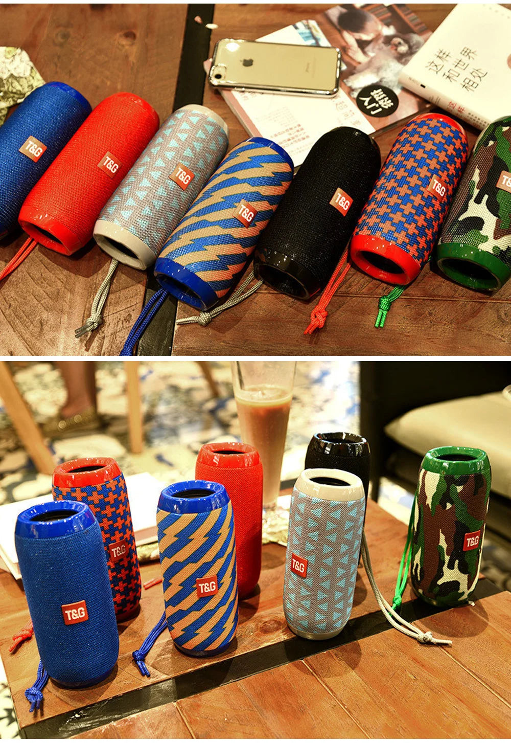 Caixa de Som Bluetooth Portátil T&G TG117 TWS