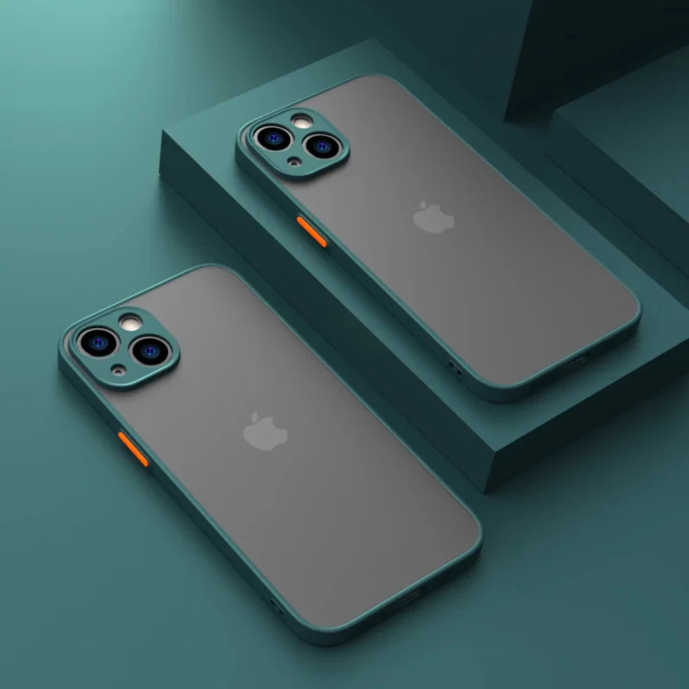 Capa fosca à prova de choque para Iphone 11, 12, 13, 14, 15, 16