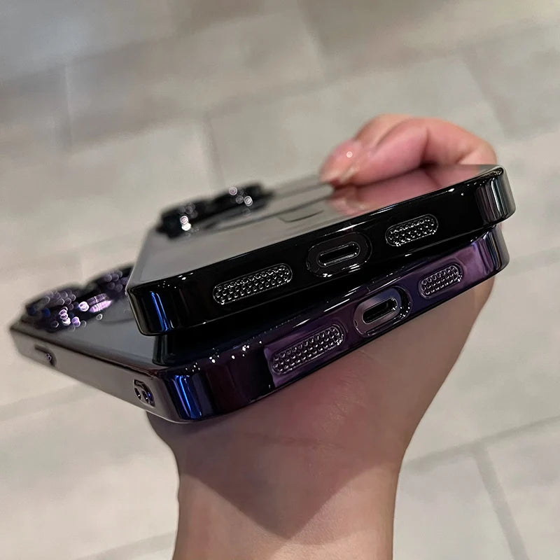 Capa transparente de luxo com revestimento magnético para carregamento sem fio