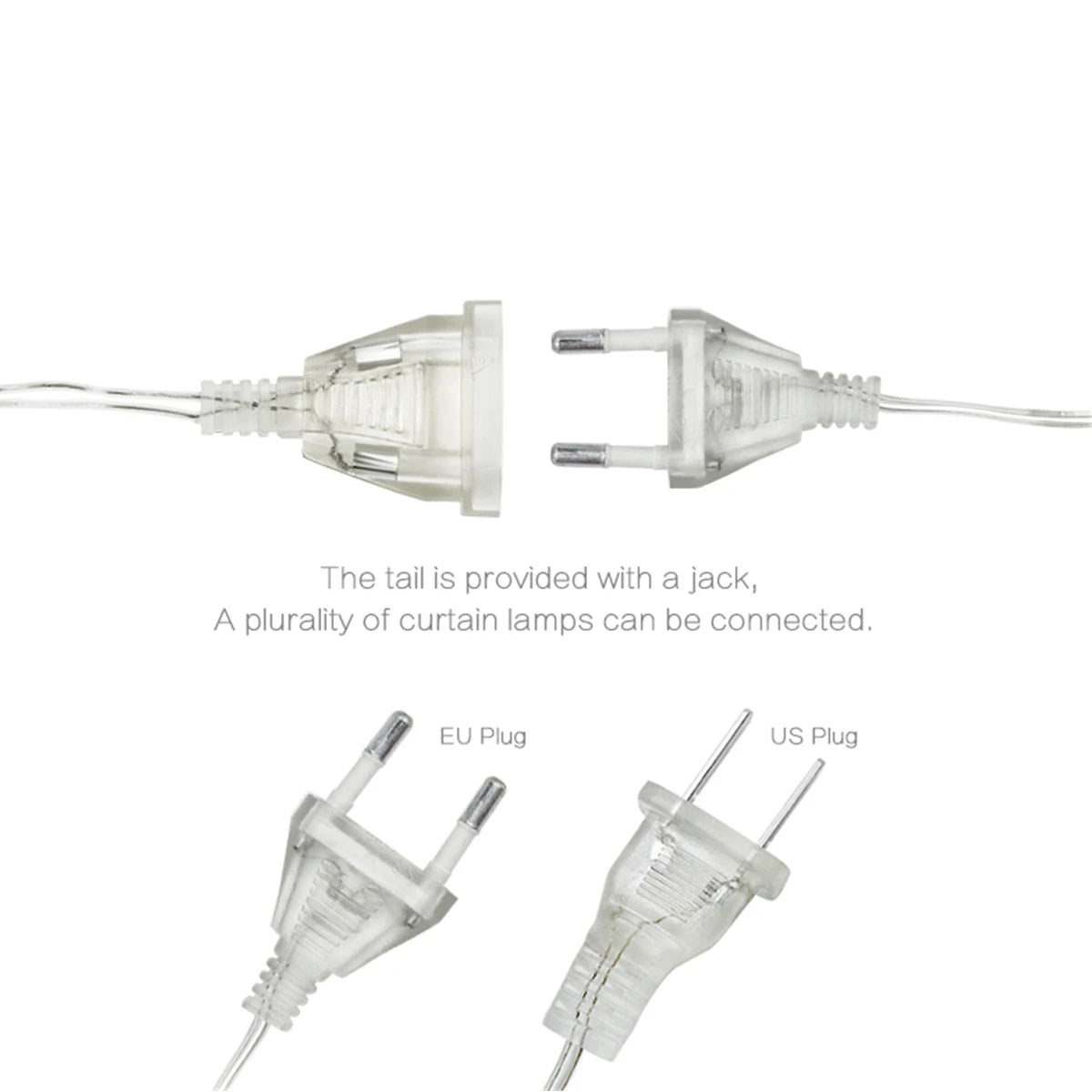 Luzes de natal efeito cascata
