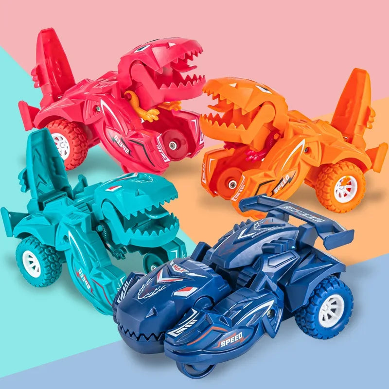 Brinquedo 2 em 1: Carro Dinossauro Transformável