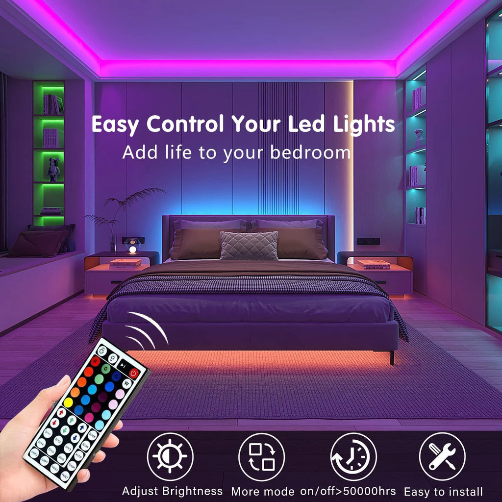 Fita de LED com controle remoto