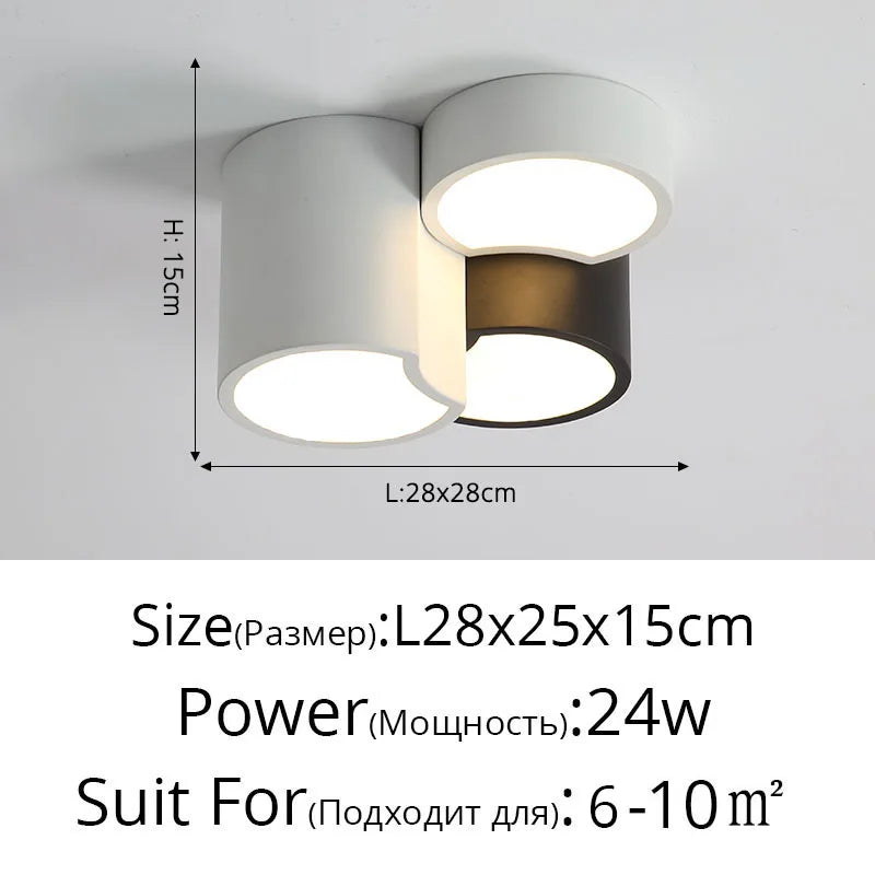 Luminárias de teto triangulares