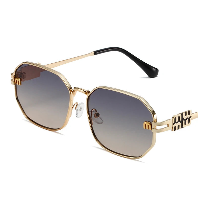 Óculos de sol retangular de alta qualidade