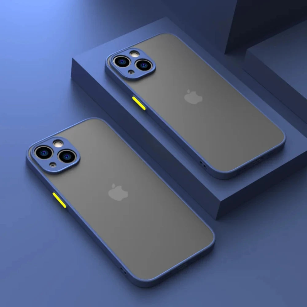 Capa fosca à prova de choque para Iphone 11, 12, 13, 14, 15, 16