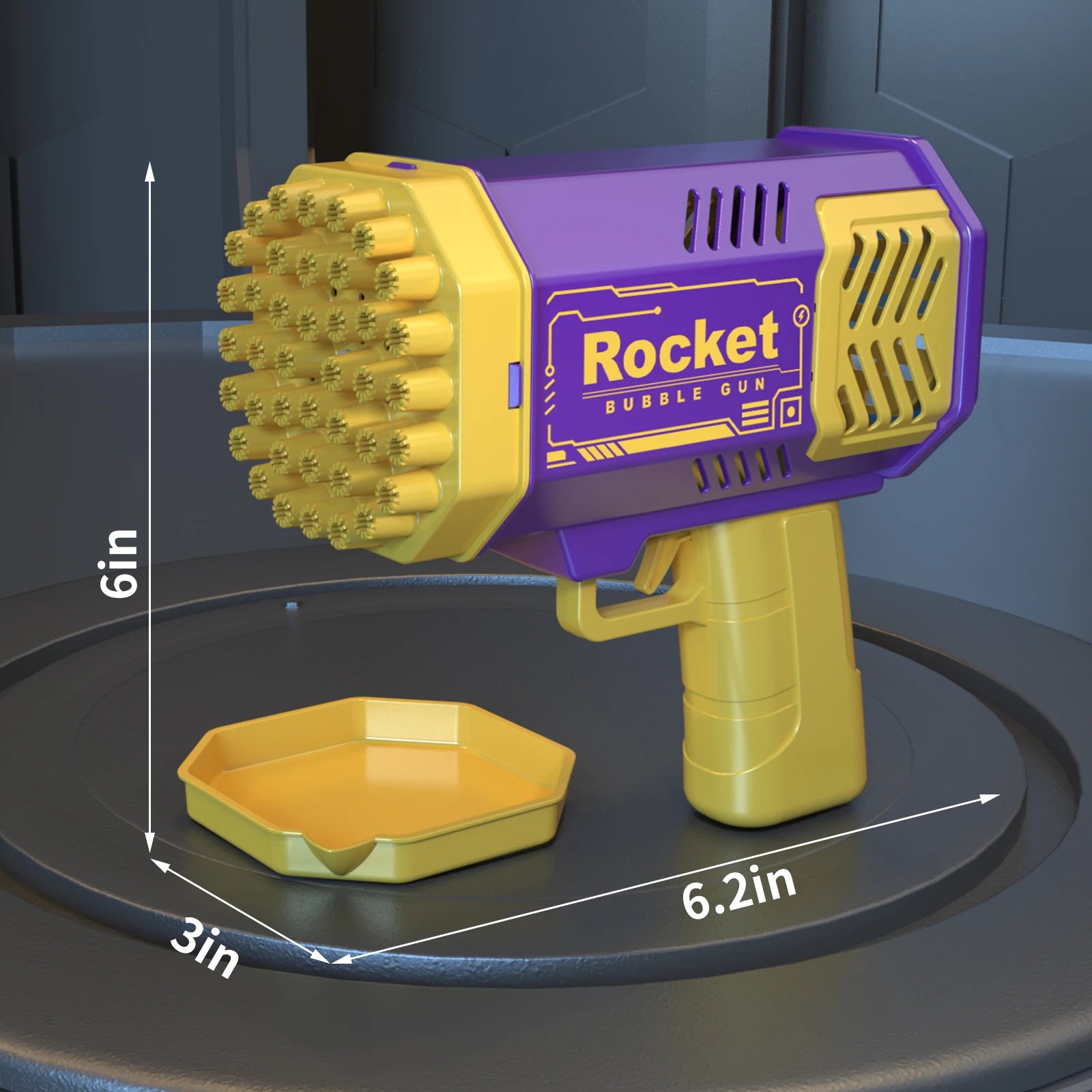 Máquina de bolhas de sabão portátil com 40 furos