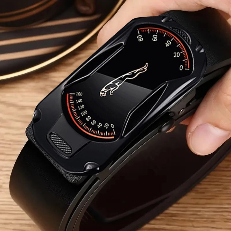 Cinto masculino elegante em couro PU