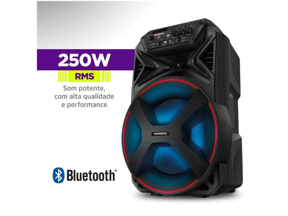 Caixa de Som Mondial Connect Party Plus CM-250 - Bivolt