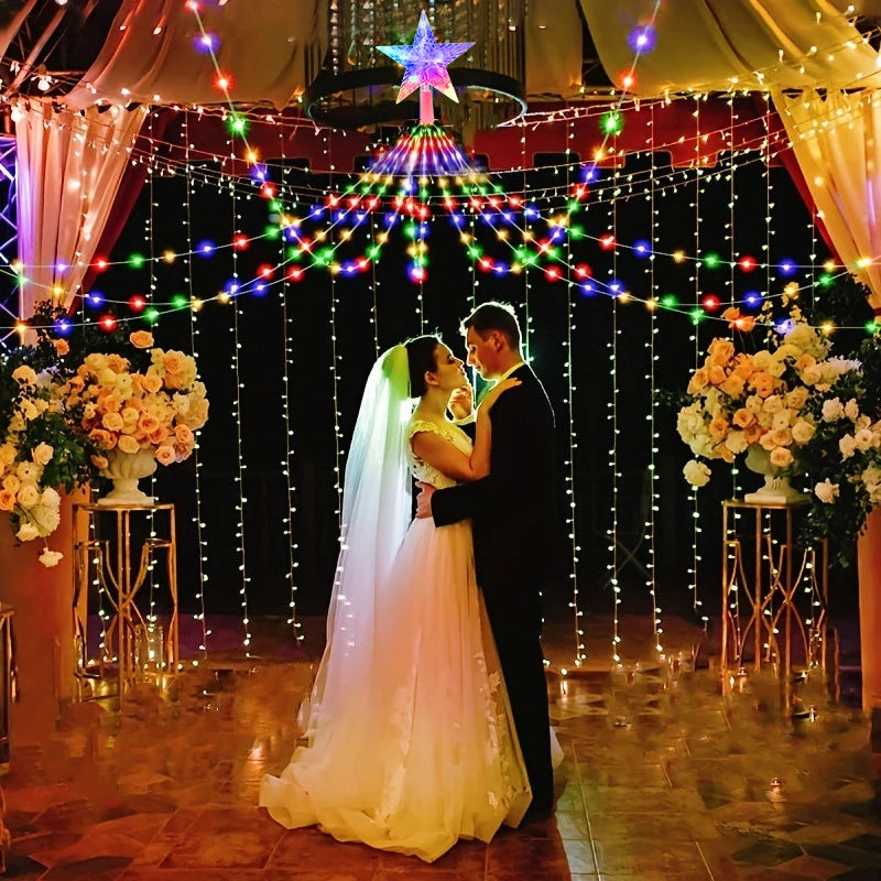 Luzes de Natal LED para decoração de árvores de Natal externas