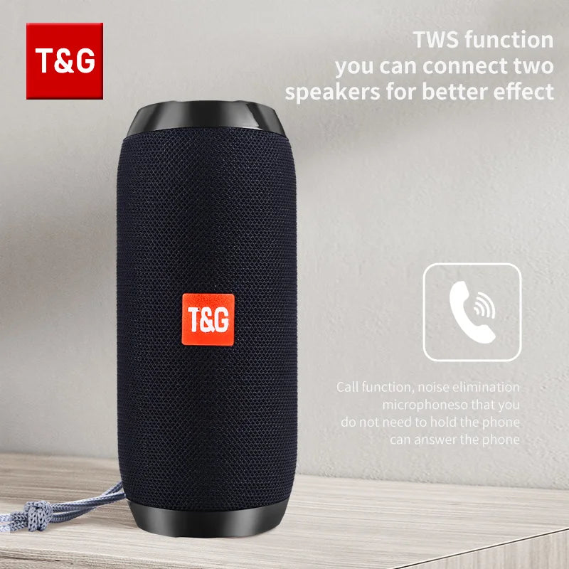 Caixa de Som Bluetooth Portátil T&G TG117 TWS