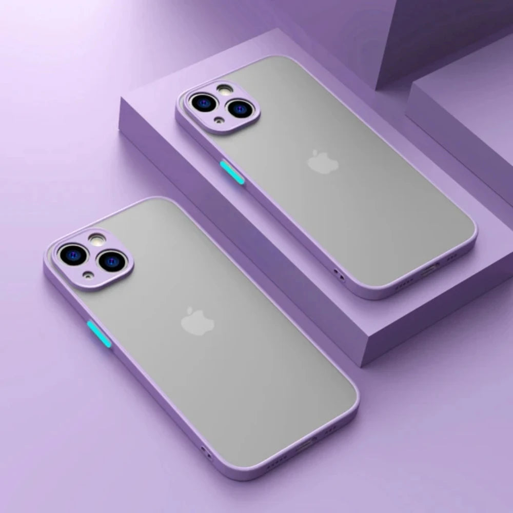Capa fosca à prova de choque para Iphone 11, 12, 13, 14, 15, 16