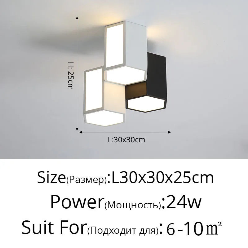 Luminárias de teto triangulares