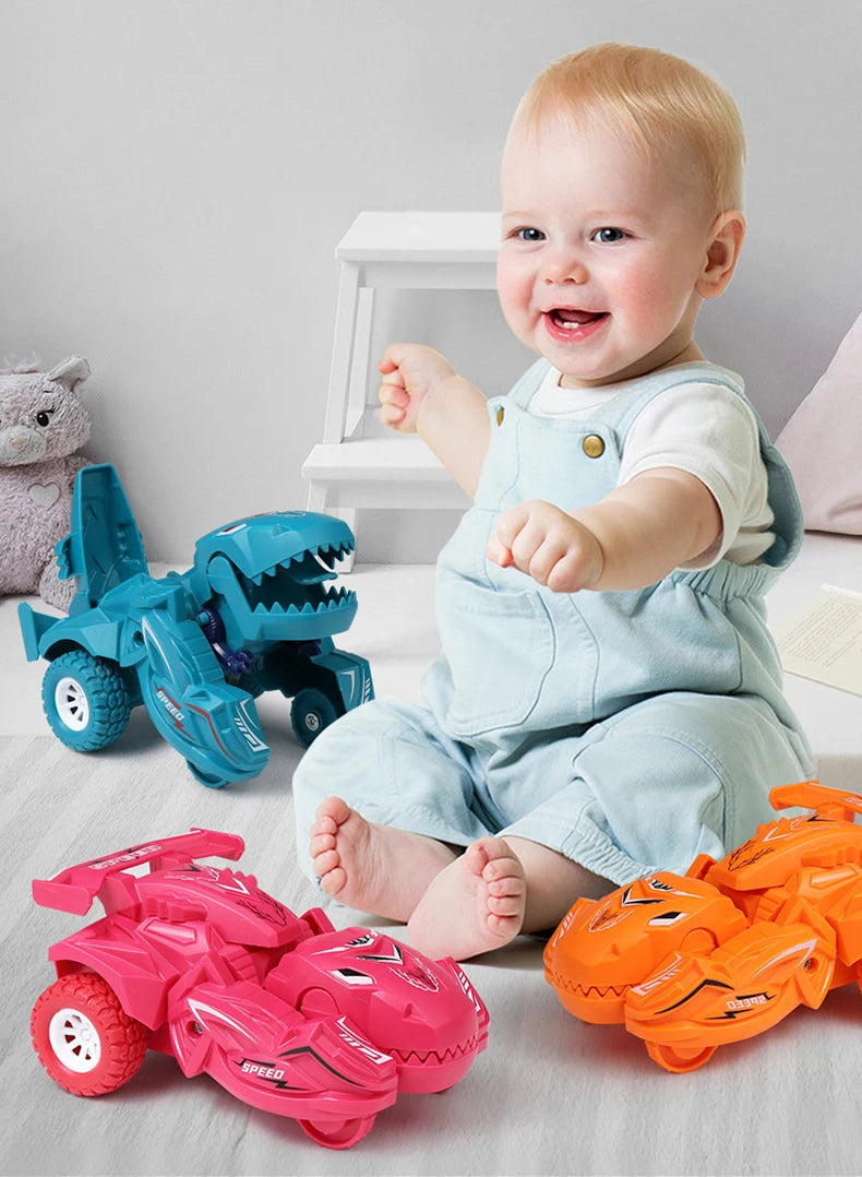 Brinquedo 2 em 1: Carro Dinossauro Transformável