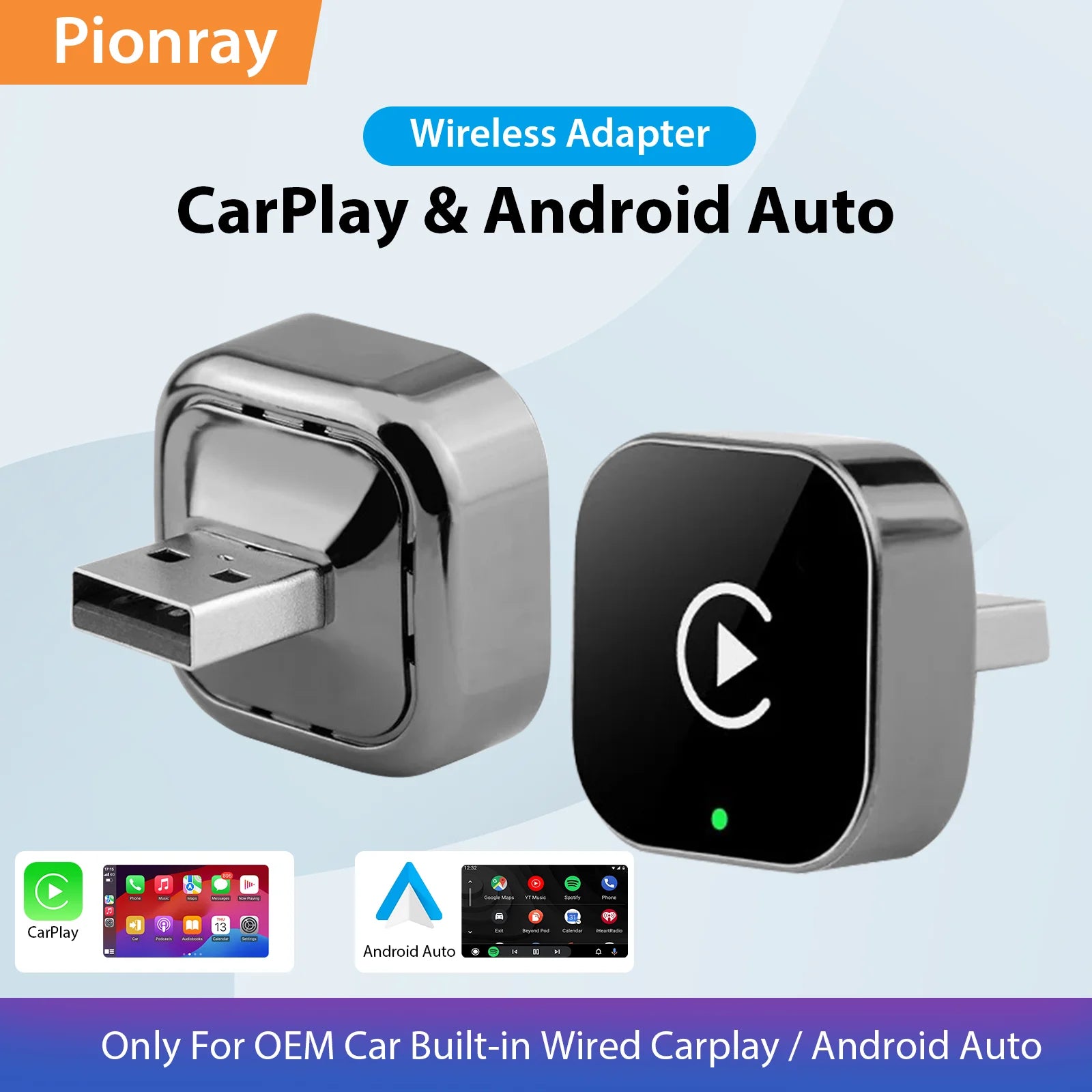 Adaptador carplay sem fio