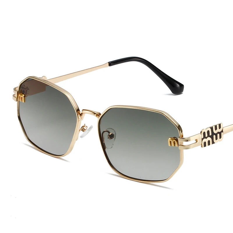 Óculos de sol retangular de alta qualidade