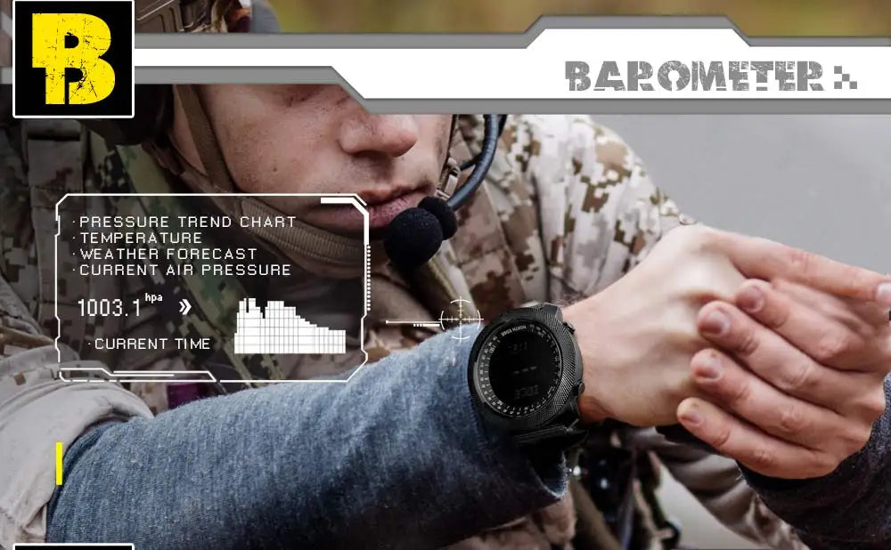 Relógio digital militar