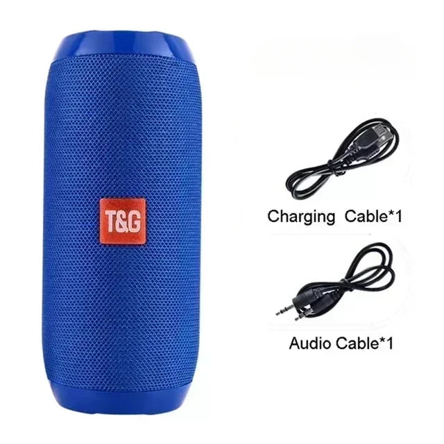 Caixa de Som Portátil Sem Fio com Subwoofer