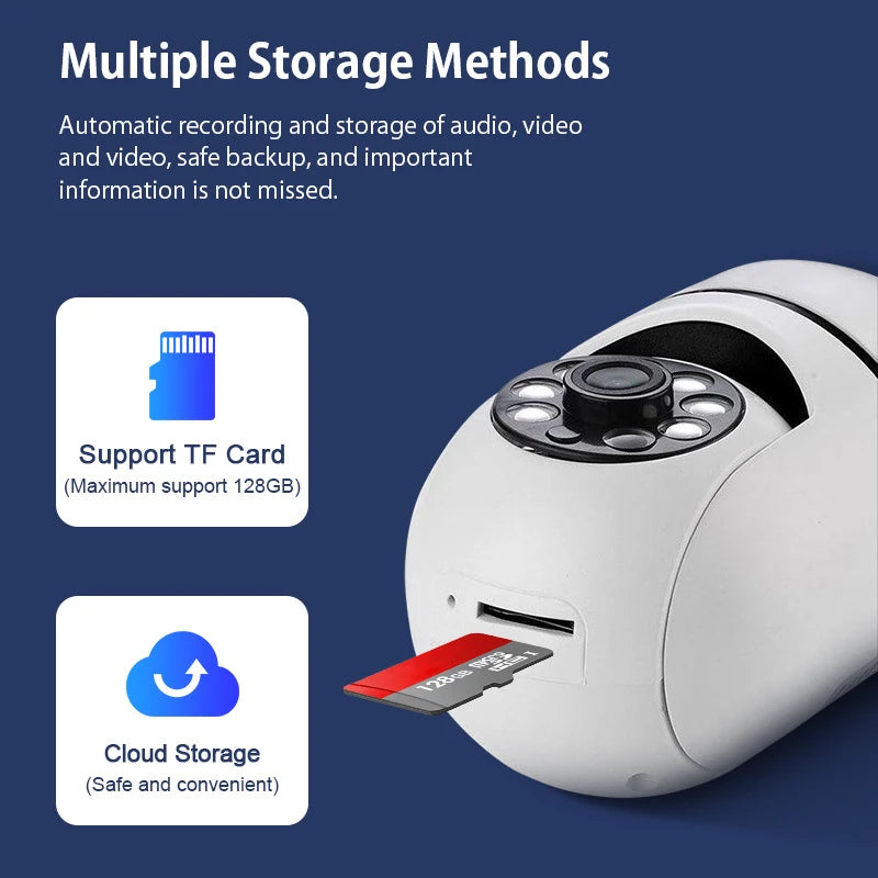 Câmera IP sem fio WiFi, webcam 1080P